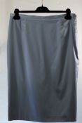1 x Belvest Blue Skirt - Size: 20 - Material: 57% Polyester, 33% Nylon, 10% Elastane - From a High