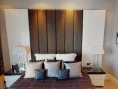 1 x Fabric Upholstered Headboard -  Removed From An Exclusive Property In Bowdon - CL691 - NO VAT On