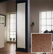 1 x Quinn Slieve Designer Single Panel Radiator in Victorian Copper - Contemporary Design -
