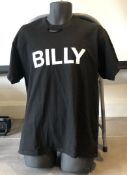 1 x Men's Genuine Billy Designer Distressed T-Shirt In Black 
