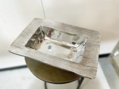 1 x Valerie Graham Home Silver Ornament Bowl - Ref: AUR138 - CL652 - Location: Altrincham WA14