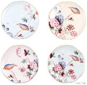 1 x Set Of 4 x WEDGWOOD Cuckoo Tea Plates - Original Price £125.00 - Unused Boxed Stock - Ref: