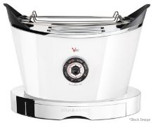 1 x Bugatti 'VOLO' Designer 2-Slice Self-Lowering Toaster In White - Original Price £178.00