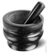 1 x COLE & MASON Granite Pestle and Mortar (18cm) - Unused Boxed Stock
