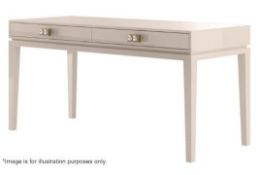 1 x FRATO 'Buzios' Leather Topped Designer Desk With A Lacquered Finish - Made In Italy *NO RESERVE*