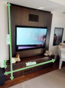 1 x Bespoke TV Unit Recently  Removed From An Exclusive Property In Bowdon  - CL691- NO VAT On