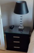 2 x Wooden 3 Drawers Bedside Tables -  Removed From An Exclusive Property In Bowdon - CL691 - NO