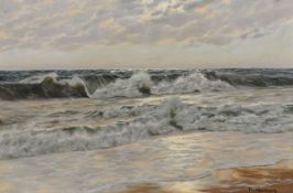 Patrick von Kalckreuth 1898 Kiel - 1970 Starnberg - Meeresbrandung - Öl/Lwd. 60 x 90 cm. Sig