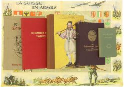 Konvolut von 5 Büchern, Sonderbund/Schweizer Armee