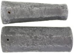 Konvolut von 2 Standböllern, Kal. 27mm und 36mm