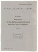 Vorschriften für den Waffenmechaniker an Handfeuer- und Automatwaffen, Infanterie