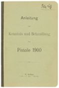 Reglement zur Parabellum Pistole 1900