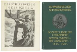 Konvolut von 2 Büchern über Schützen in der Schweiz