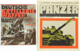 Konvolut von 2 Büchern: Panzer / Deutsche Artilleriewaffen im 2. Weltkrieg