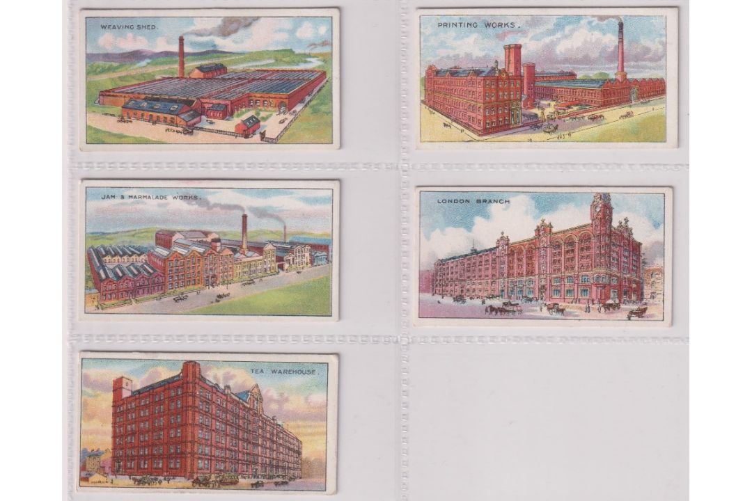 Cigarette cards, C.W.S. Co-operative Buildings & Works, 5 cards, Printing Works Longsight - Image 1 of 2