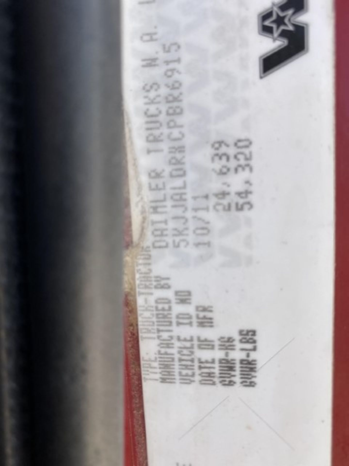 2012 Western Star 4900ex VIN: 5KJJALDRXCPBR6915 Odometer States: 203603 Col - Image 7 of 7
