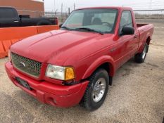 2002 Ford Ranger VIN: 1FTYR10U72PB57942 Odometer States: 36060 Color: Red T