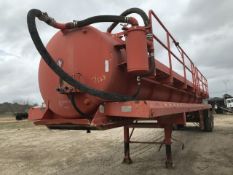 2006 Dragon 130BBL Vacuum tank VIN: 1UNST42276L037798 Color: Red Vacuum tan