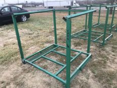 Pallet Rack Nestainer Racks. Capacity 2500 Pounds. Stackable Four High. 760