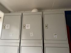 Wall mounted Lockers x 3