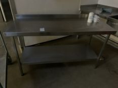 Worktop with shelf