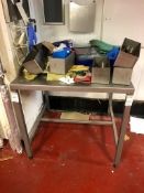Stainless steel table