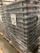 Pallet of 65 Grey Totes