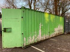 20ft x 8ft 50/50 split office/ store Container