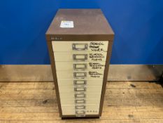Bisley 10 Drawer Cabinet x 1