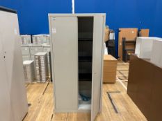 Storage Cabinet Double Door Tall Shelved x 1