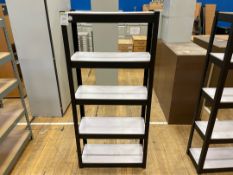 Storage Rack x 1 , Black Metal Frame