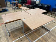 Office Desks x 3, Wooden