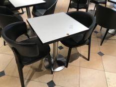 Pedestal table and two chairs