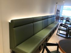 Banquette Large green bench seating
