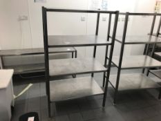 Stainless steel racking unit