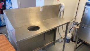 Stainless steel side table