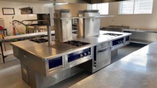 Charvet four station catering island