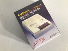 Gold Tronic message recorder