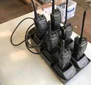 Kenwood handheld radios x6 NO RESERVE