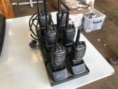 Kenwood handheld radios x6 NO RESERVE