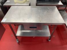 Mobile Stainless Steel Prep Station