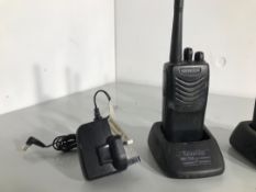 A pair of two way radios by kenwood