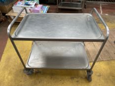 Stainless Steel Mobile Catering Trolley
