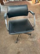 Metal Framed Swivel Chair