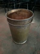 Copper Waste Bin x 2