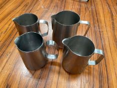 Stainless Steel Jugs x 4