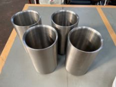 Stainless Steel Utensil Holders x 4
