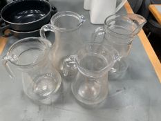 Glass Jugs x 4