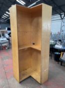 Wooden Corner Storage Unit