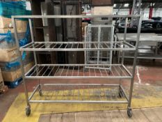 Stainless Steel Mobile Shelved Storage Rack